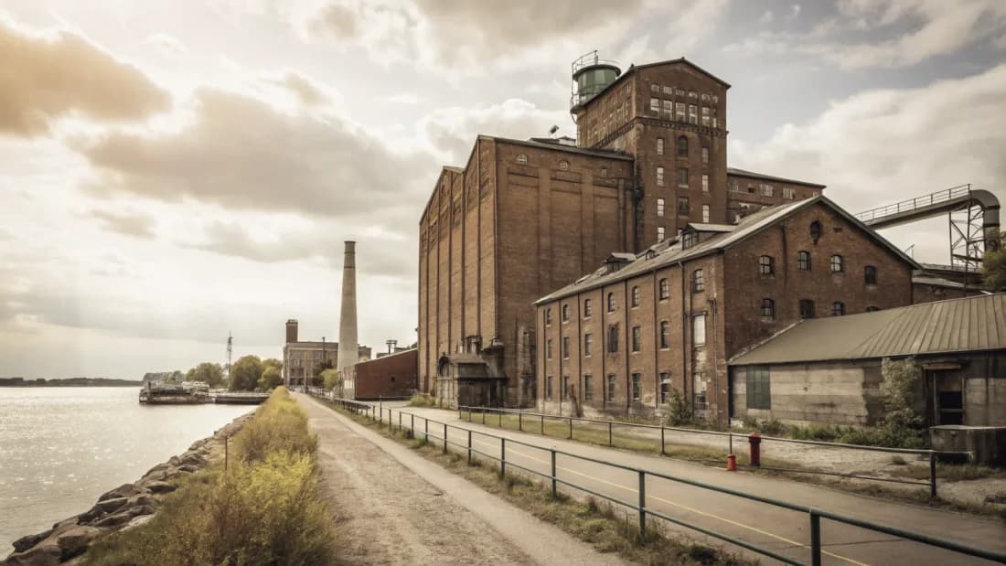 The Hiram Walker distillery