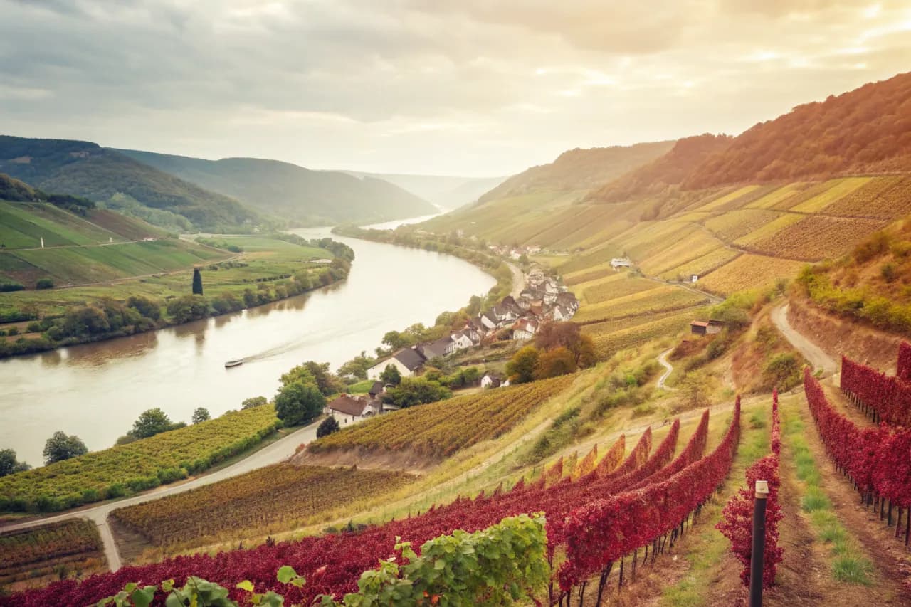 Vineyard landscape of Germany