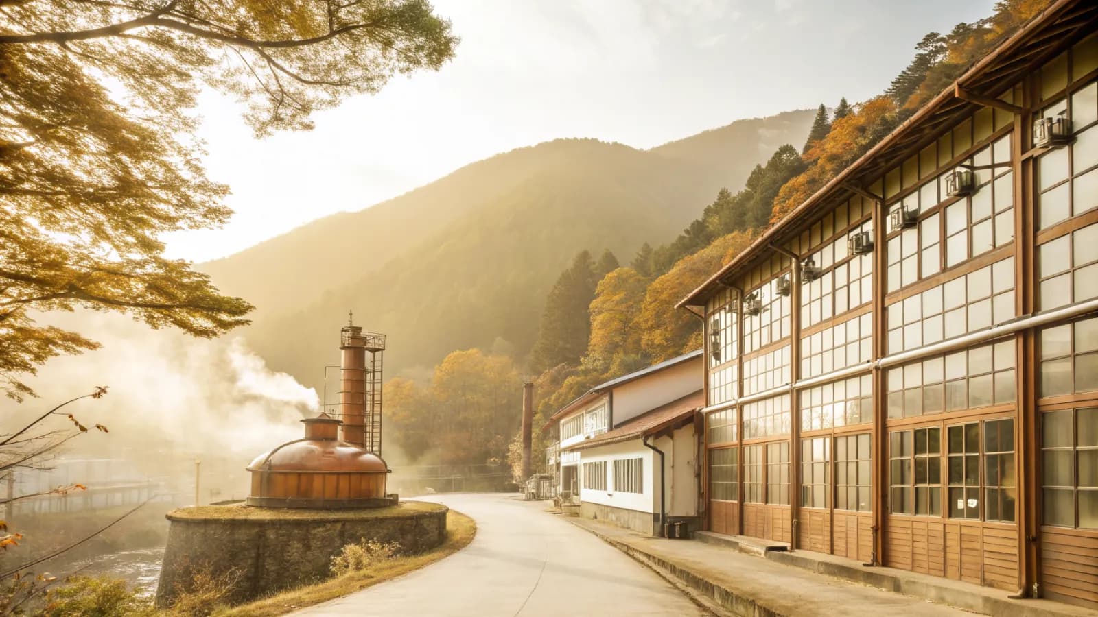 The Eigashima (White Oak) distillery